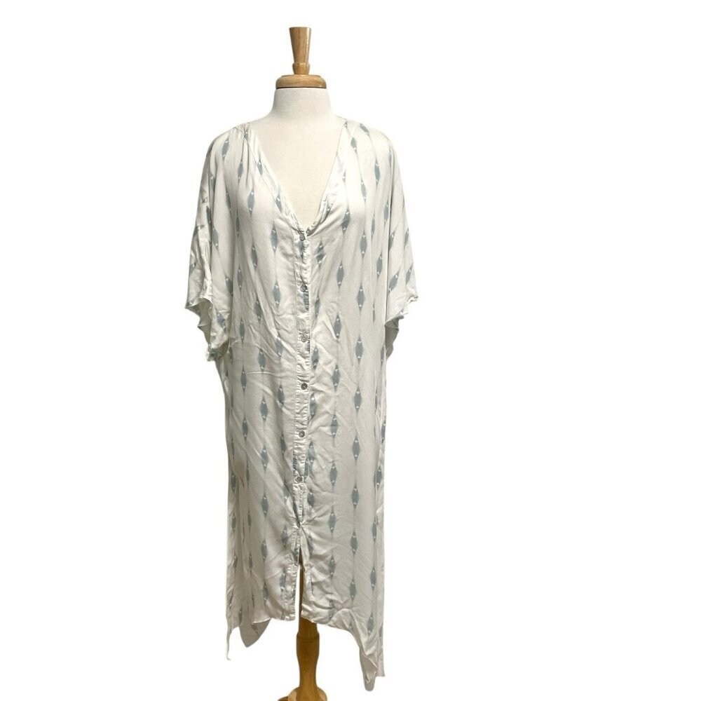 EBERGEY Kaftan Caftan Swim Beach Cover-Up Dress Kimono Sleeve Boho One Size
